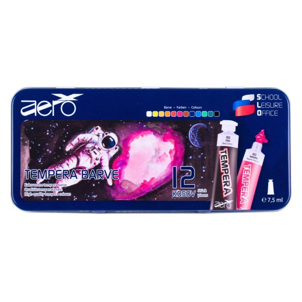 Aero tempere 12 boja metalna kutija Triglav
