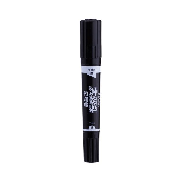 DELI dvostrani marker ES555 crni