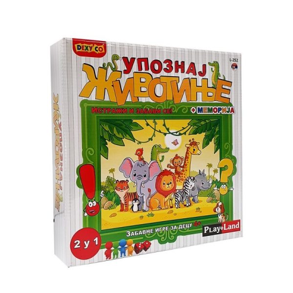 Play Land Upoznaj životinje 2u1 društvena igra