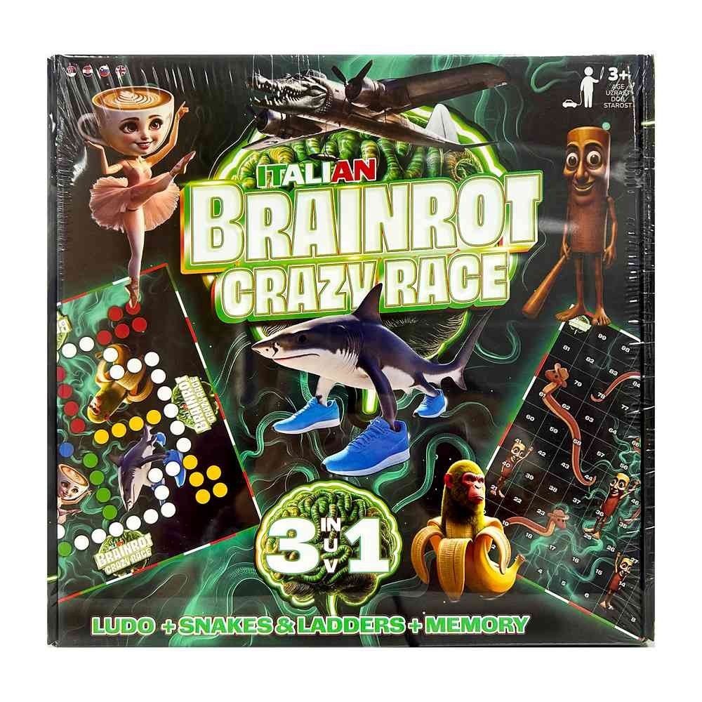 Brainrot Crazy Race 3u1 društvena igra