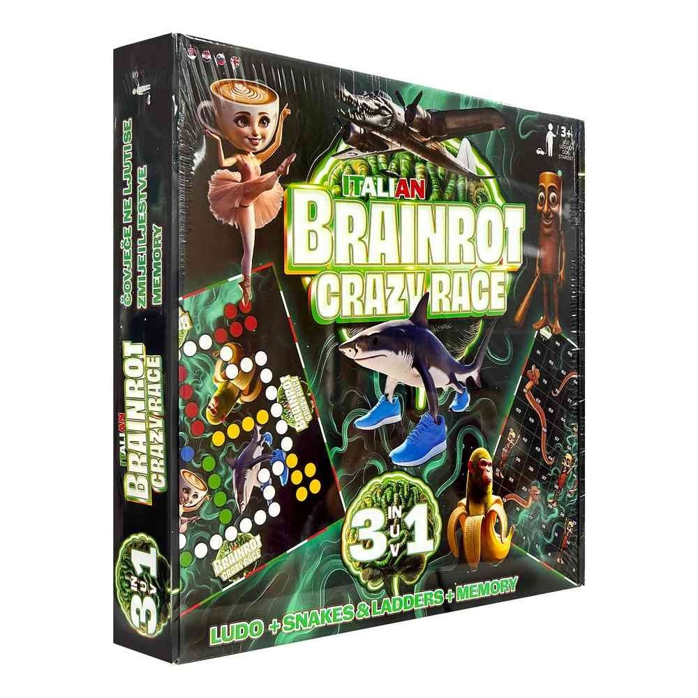 Brainrot Crazy Race 3u1 društvena igra