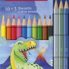 Drvene bojice Classic Dinosaurus Faber-Castell 1/10 + 3