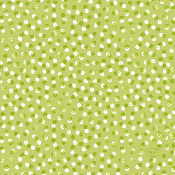 Duni salvete Playful Dots Kiwi