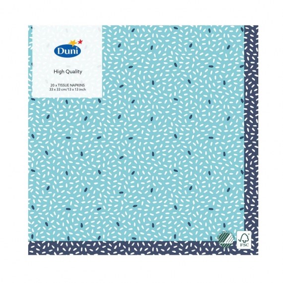 Duni salvete Rice Blue