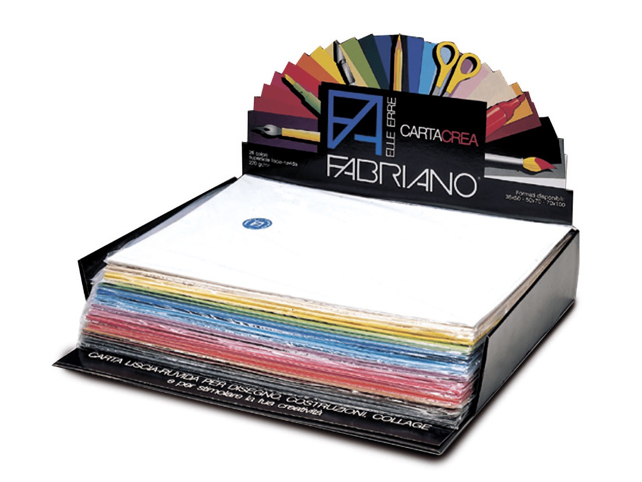 Fabriano Cartacrea papir 35x50 nero