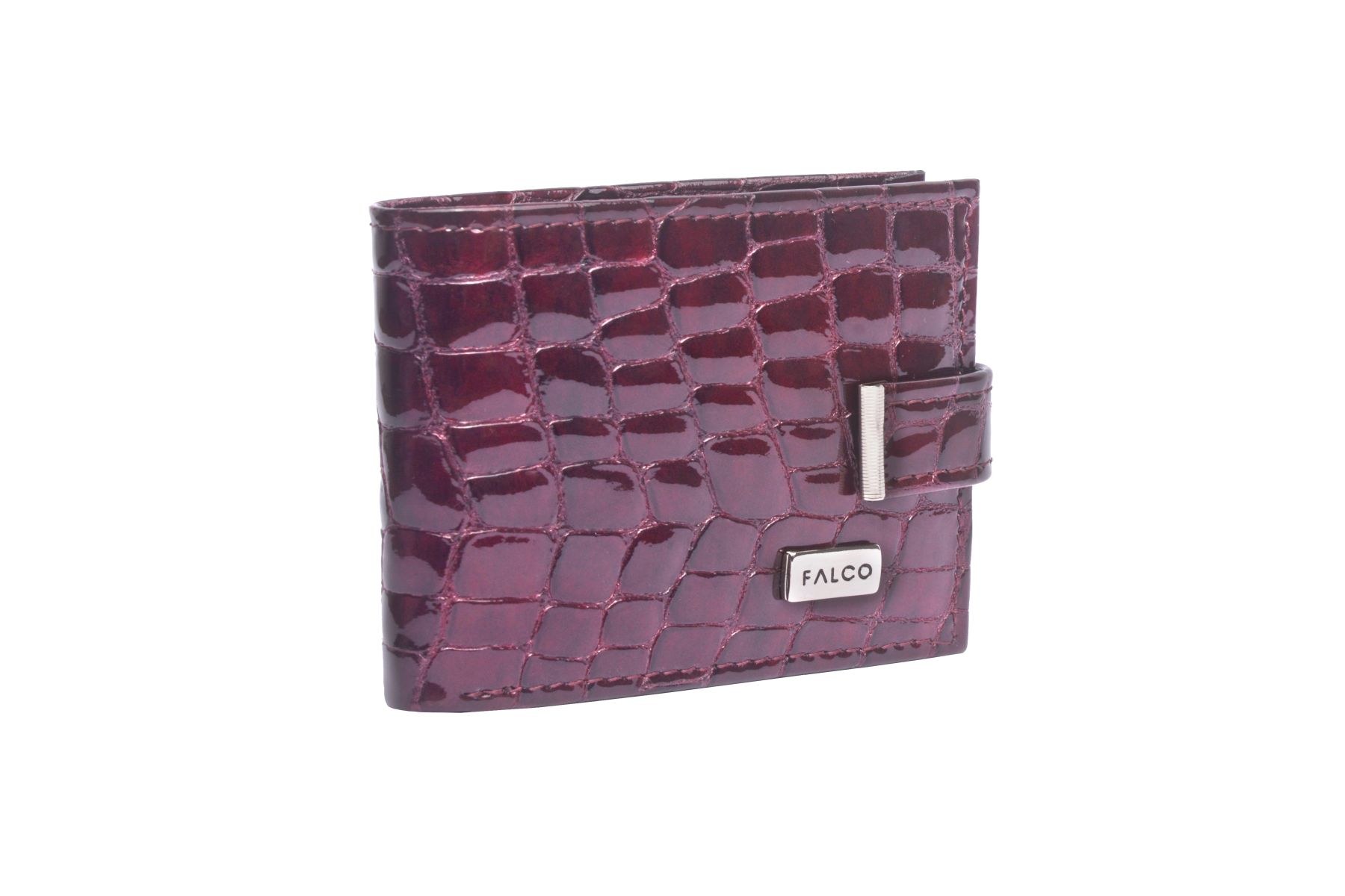 Falco futrola za kartice 3309 bordo kroko lak