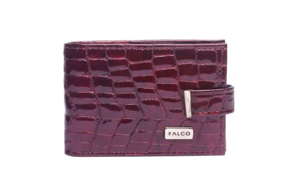 Falco futrola za kartice 3309 bordo kroko lak