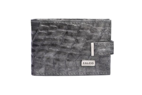 Falco futrola za kartice 3309 siva kroko lak