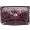Falco ženska torba 4065 bordo kroko lak