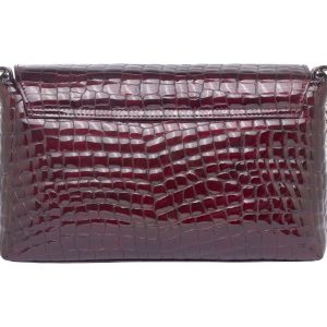 Falco ženska torba 4065 bordo kroko lak