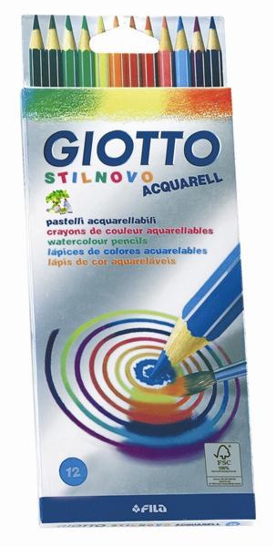 Giotto Stilnovo Acquarell akvarel drvene bojice 12 boja