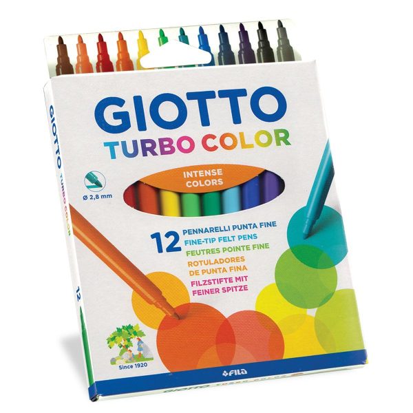 Giotto Turbo Color flomasteri 12 boja perivi