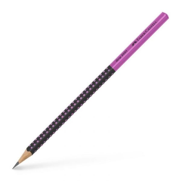 Grafitna olovka Grip Faber-Castell crna-pink HB
