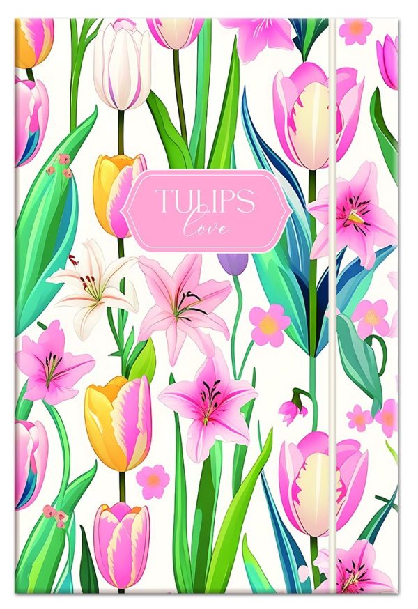 Lastva fascikla A4 Tulips 3 cm