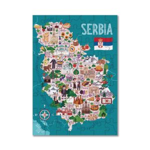 Pazl mapa Srbije 63 dela (latinica)