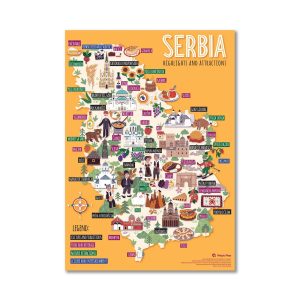 Pazl mapa Srbije 63 dela (latinica)