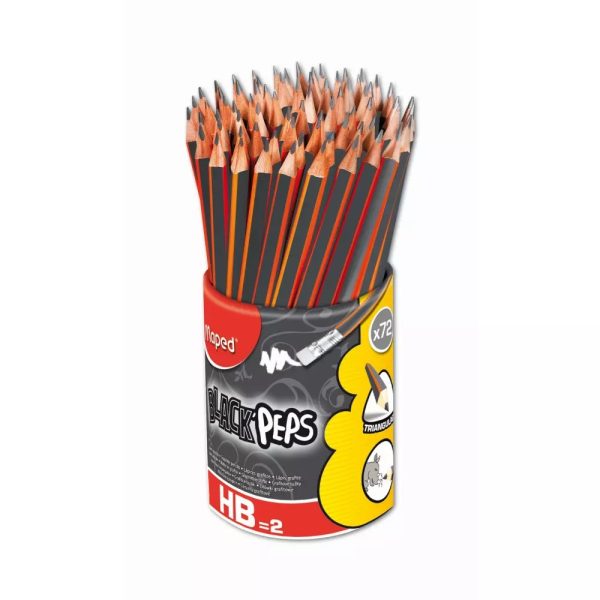 Maped grafitna olovka Black Peps HB sa gumicom