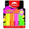 Maped tekst marker Fluo Glitter set 4 boje