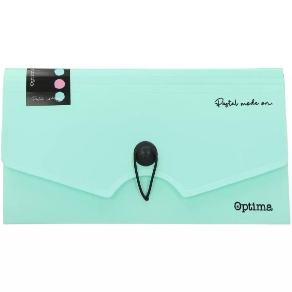 Optima fascikla B6 sa 7 pregrada pastel