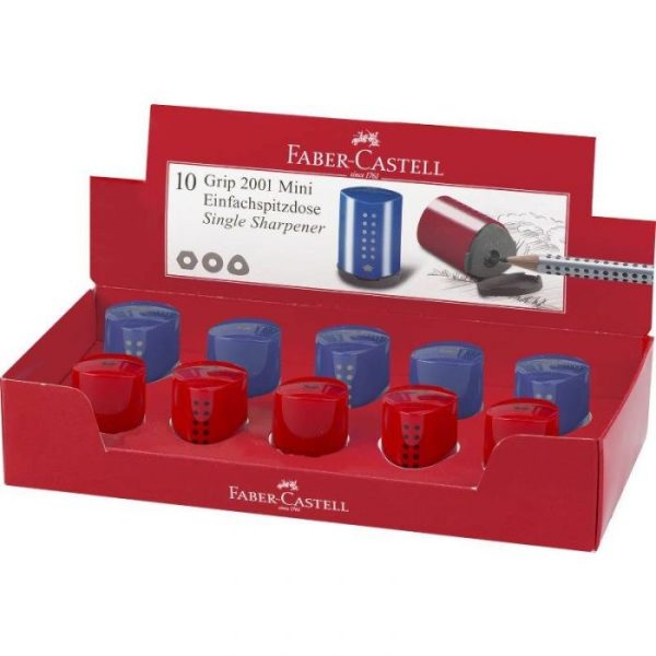 Rezač Grip Faber-Castell mini plavo-crveni