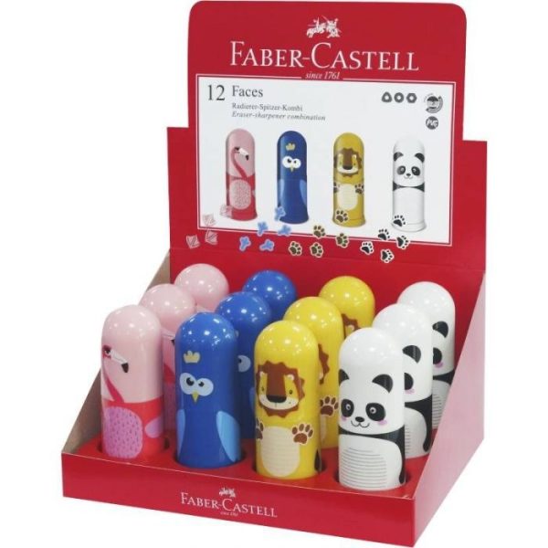 Rezač i gumica Faces Faber-Castell