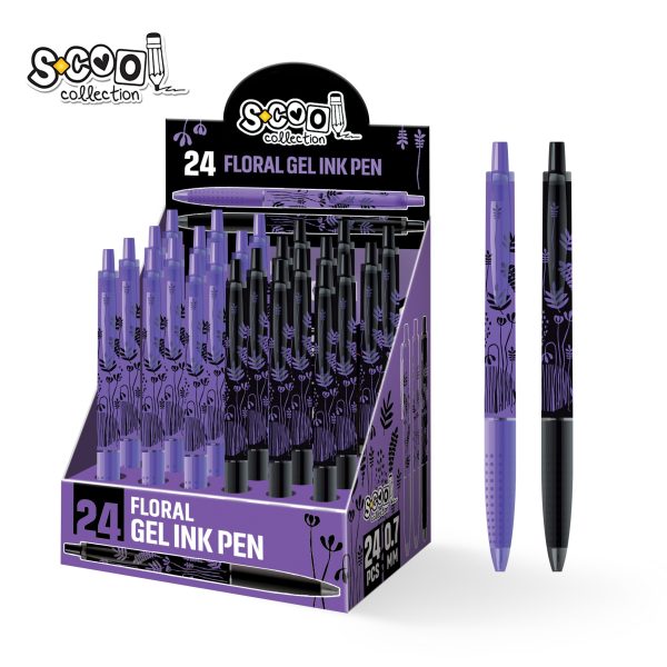 S-Cool gel olovka floral 0.7mm 1/24 SC3489