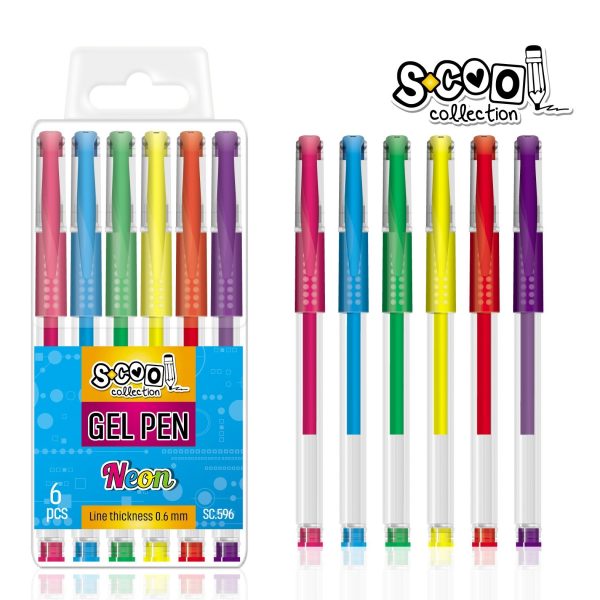 S-Cool gel olovke neon 1/6 SC596