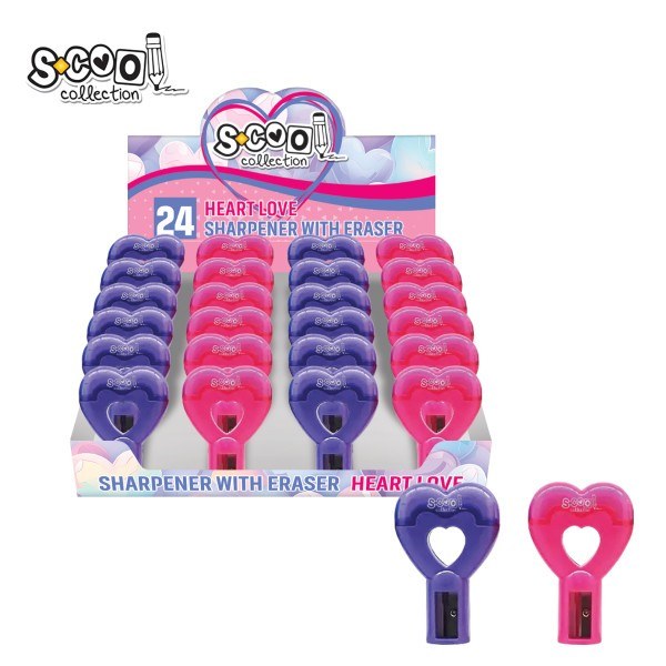 S-Cool rezac i gumica Heart Love SC2723