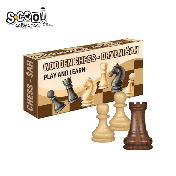 S-Cool sah drveni mali SC2103