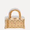 Sorena Thea mini bambus tote torba, zlatna