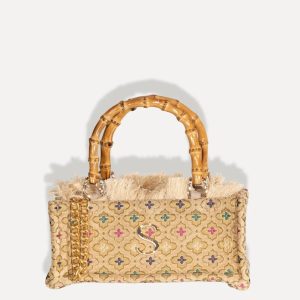 Sorena Thea mini bambus tote torba, zlatna