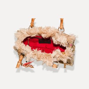 Sorena Thea mini bambus tote torba, zlatna