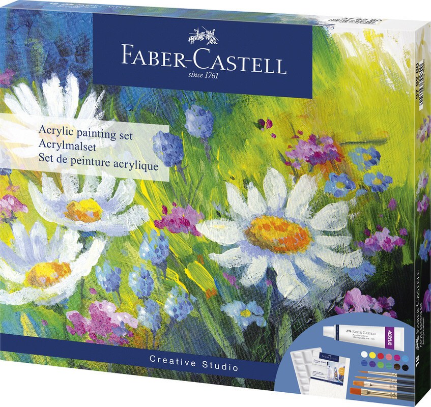 Tempere akrilne Faber-Castell 1/18