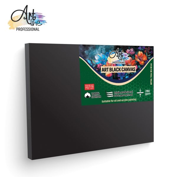 Art Line crno slikarsko platno 280 g/m² 30x40 cm