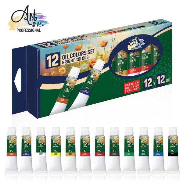 Art Line uljane boje set 12x12ml ART077