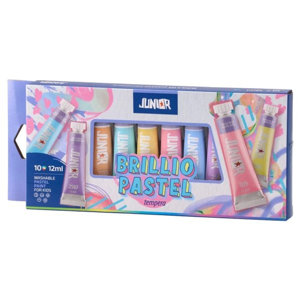 Brillio tempere, pastel, 12 ml, 10 kom