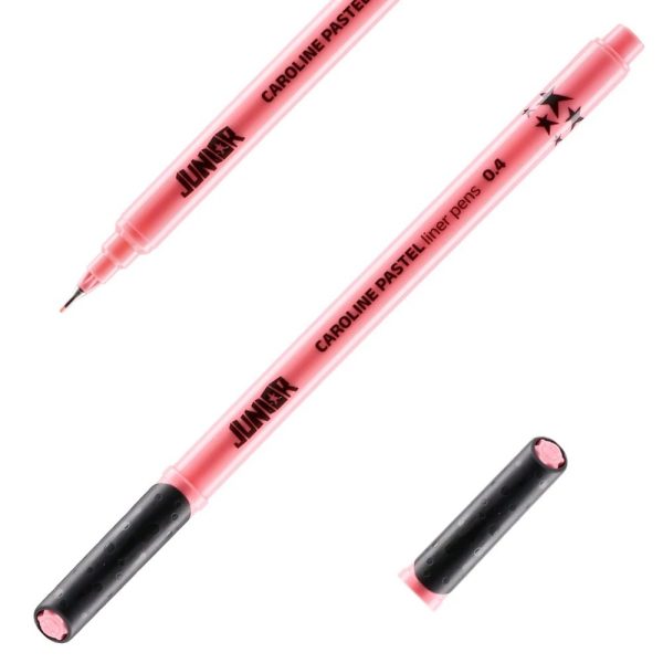 Caroline pastel liner 0.4 mm, roze