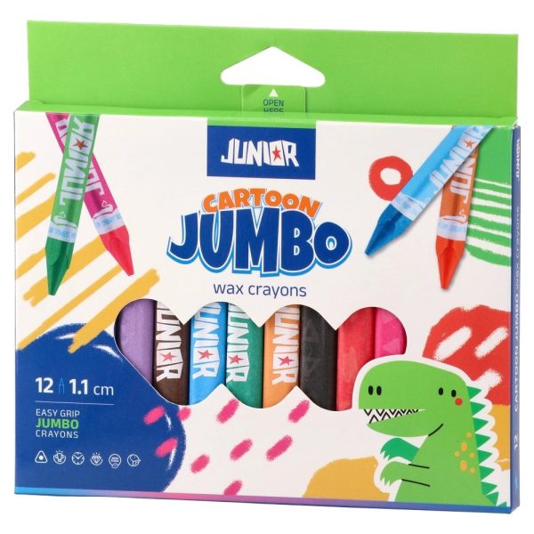 Cartoon Jumbo voštana boja, trouglasta, 12 kom