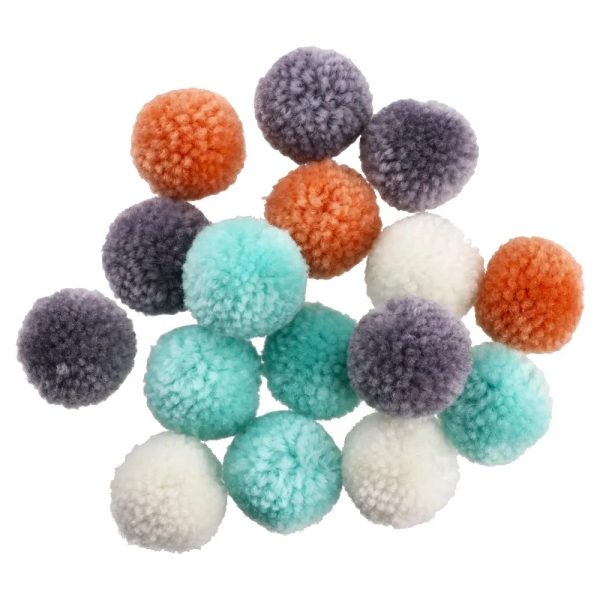 Crafty pom-pom, miks, 30 mm, 18 kom