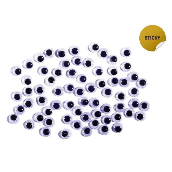 Crafty samolepljive oči, 7 mm, 70 kom