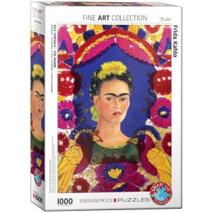 Eurographics puzzle 1000 delova, Frida Kalo autoportret u ramu