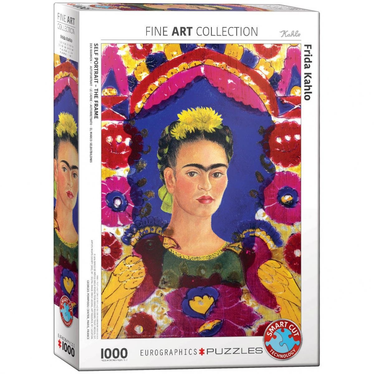 Eurographics puzzle 1000 delova, Frida Kalo autoportret u ramu