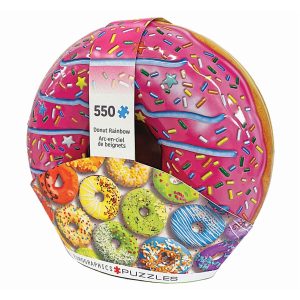 Eurographics puzzle 550 delova u limenci u obliku krofne