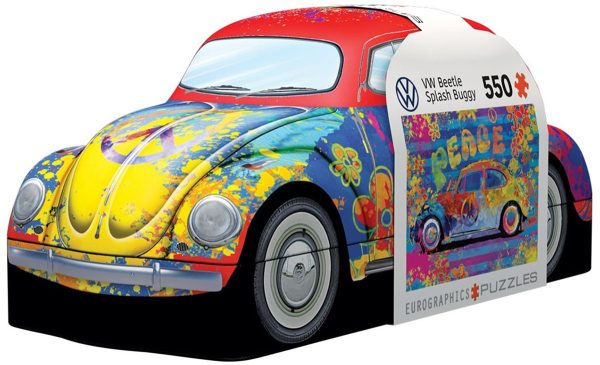 Eurographics puzzle 550 delova u limenci, VW buba Splash