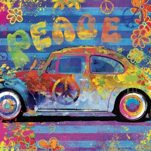 Eurographics puzzle 550 delova u limenci, VW buba Splash