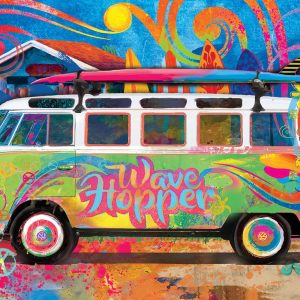 Eurographics puzzle 550 delova u limenci, VW kombi Wave Hopper