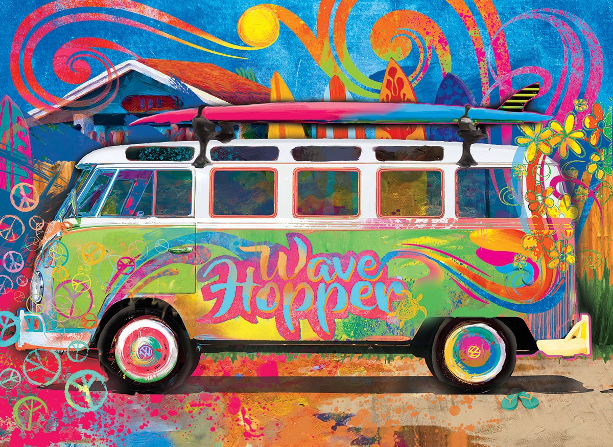 Eurographics puzzle 550 delova u limenci, VW kombi Wave Hopper