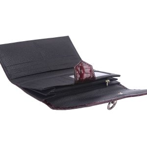 Falco ženski novčanik 1548 bordo kroko lak
