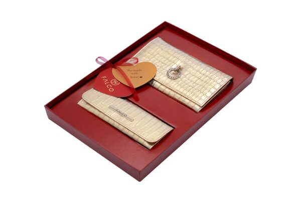 Falco ženski poklon set 9937 zlatni kroko