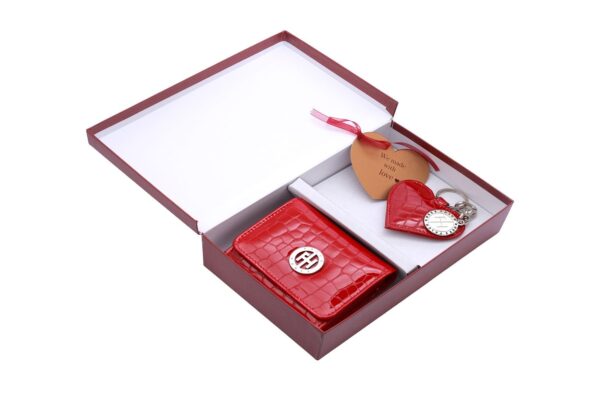 Falco ženski poklon set 9960 crveni kroko lak